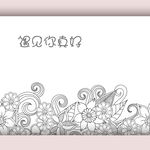 矢量花纹封面海报