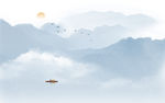 水墨山水画
