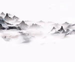 水墨抽象山水