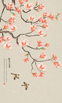 手绘花鸟
