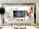 中国风电视 背景墙模板 水墨画