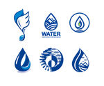 6个矢量蓝色LOGO标识