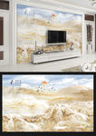 新中式禅境山水电视背景墙