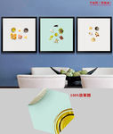 北欧简约小清新餐厅饭厅艺术挂画