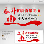 奋斗文化墙