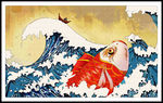 浮世绘海浪鱼
