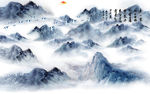 水墨背景墙