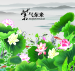 荷花海报
