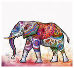 手绘大象