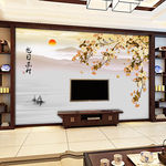 旭日东升电视背景墙