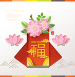 创意风景 折纸风海报 折纸