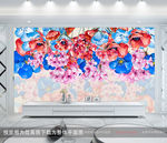 清新水彩花卉