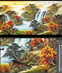 源远流长国画山水风景客厅装饰画