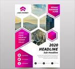 抽象商务金融地产中心海报