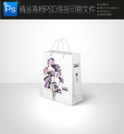 高档大气手绘花朵手提袋图片
