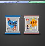 鱿鱼卷毛毛虫平面展开分层文件