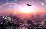 星球与宇宙外太空吊顶背景墙壁画