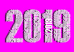 2019年创意跨年立体字