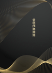 金色线条抽象封面