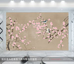 手绘花鸟