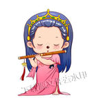 蒙奇奇12星座处女座插画卡通