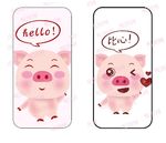 粉色猪手机壳图案