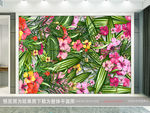 植物花卉背景墙