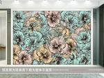 花卉背景墙