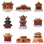 中国传统建筑图标