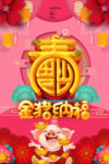 红色喜庆2019猪年春节