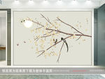 手绘工笔花鸟