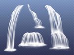 矢量瀑布流水设计