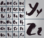 矢量欧美流行涂鸦字体