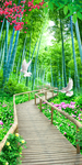 玄关竹林风景