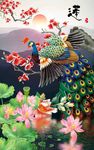 中式玄关画