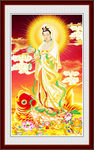 南海观音鲤鱼装饰画