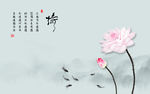 荷花背景墙
