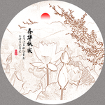 线描国画