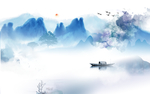 抽象山水