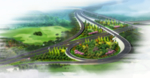 高速公路立交区效果图