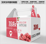 时尚大气荔枝包装盒设计