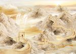 新款山水画万里长城装饰画