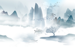 抽象山水