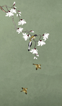 大尺寸花鸟壁画