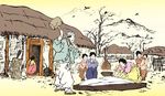 手绘古代人物风俗