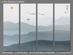 山水壁画 山水墙画 大型山水