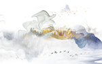 西湖山水画