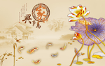 中式壁画