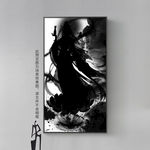 中国风水墨武侠人物剪影装饰画