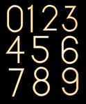 金属数字